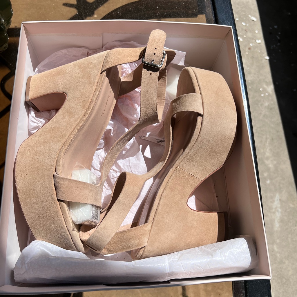 Loeffler Randall Minett Nude 9.5, Brand New